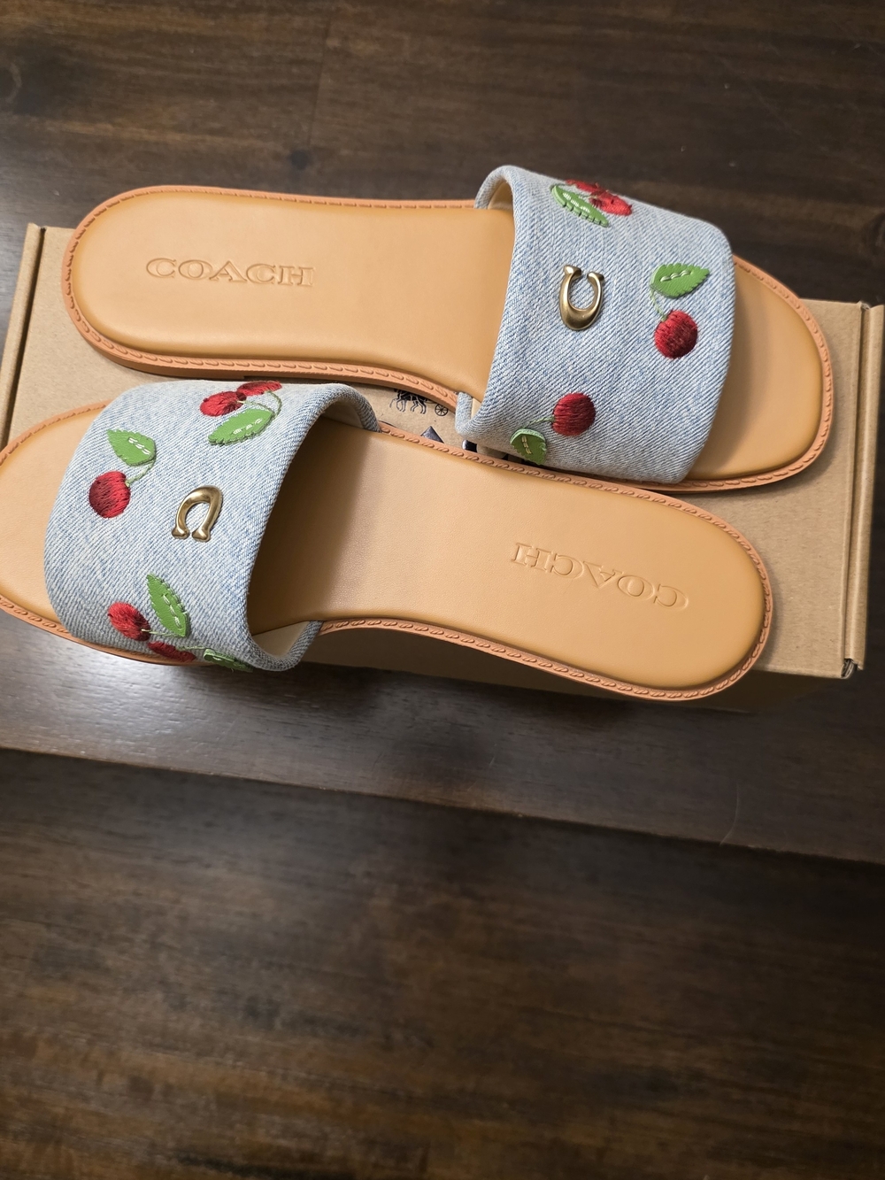 Coach Holly Cherry sandals